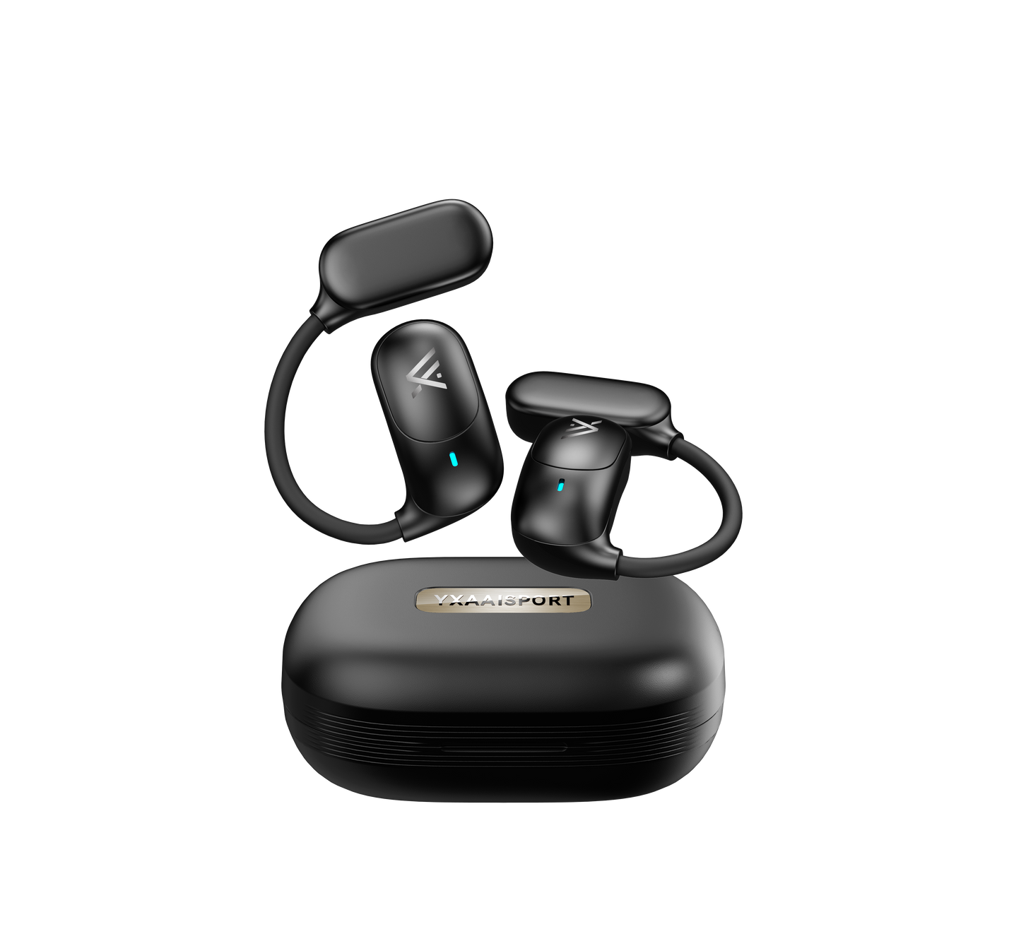 Earhook Bluetooth headset with black color